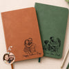 Custom Photo Leather Writing Journal - Personalized Birthday Gifts For Teachers - Dad Makes Every Memory Golden