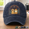 Custom Vintage Washed Denim Baseball Cap - Personalized Father's Day Gifts For Dog Cat Lovers, Dog Dad And Mom, Cat Owners - Paws Make Life Better