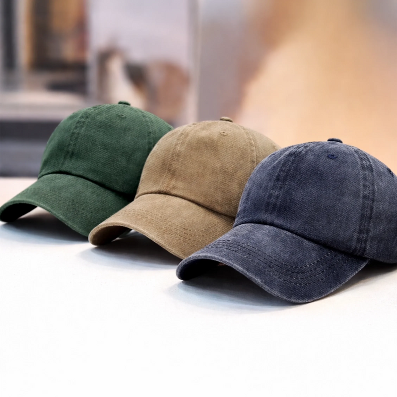 Custom Vintage Washed Denim Baseball Cap - Personalized Father's Day Gifts For Dog Cat Lovers, Dog Dad And Mom, Cat Owners - Paws Make Life Better