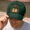 Custom Vintage Washed Denim Baseball Cap - Personalized Father's Day Gifts For Dog Cat Lovers, Dog Dad And Mom, Cat Owners - Paws Make Life Better