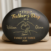 Custom Printed Rock - Personalized Father's Day, Baby Shower, Gender Reveal Gifts For New Moms, New Dads, New Parents - Love Grew Here