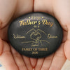 Custom Printed Rock - Personalized Father's Day, Baby Shower, Gender Reveal Gifts For New Moms, New Dads, New Parents - Love Grew Here