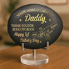 Custom Printed Rock - Personalized Father's Day, Baby Shower, Gender Reveal Gifts For New Moms, New Dads, New Parents - First Comes Love Baby