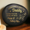 Custom Printed Rock - Personalized Father's Day, Baby Shower, Gender Reveal Gifts For New Moms, New Dads, New Parents - First Comes Love Baby