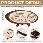 Custom Wooden Clock - Personalized Father's Day Birthday Gifts For Dad, Grandpa - Dad Always Knows The Way