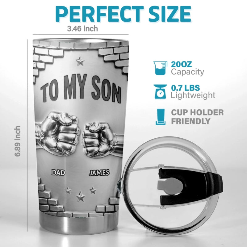 Custom Tumbler - Personalized Birthday Gifts For Son - For The Son Who Means Everything