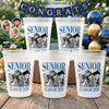 Custom Photo Graduation Cups - Personalized Graduation Gifts For Him, Her - Too Glam To Graduate Quietly