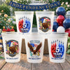 Custom Party Cups - Personalized America 250th Anniversary Gifts For Mom, Dad, Brother, Sister, Kids - Proud American Roots
