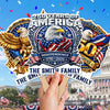 Custom Hand Fan - Personalized America 250th Anniversary Gifts For Mom, Dad, Brother, Sister, Kids - One Nation Endless Dreams