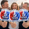Custom Hand Fan - Personalized America 250th Anniversary Gifts For Mom, Dad, Brother, Sister, Kids - Celebrating 250 Years Strong