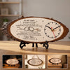 Custom Rustic Wooden Clock - Personalized Anniversary Wedding Gifts For Husband And Wife, Him And Her - A Love Note That Never Fades