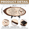 Custom Rustic Wooden Clock - Personalized Anniversary Wedding Gifts For Husband And Wife, Him And Her - A Love Note That Never Fades
