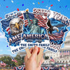 Custom Hand Fan - Personalized America 250th Anniversary Gifts For Mom, Dad, Brother, Sister, Kids - Future Bright Like Fireworks