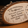 Custom Rustic Wooden Clock - Personalized Retirement Gifts For Women, Men - Your Next Chapter Starts Beautifully