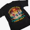 Custom T-shirt, Premium T-shirt, Hoodie - Personalized Summer Vacation And Travel Gifts For Husband And Wife, Him And Her, Cruise Lovers - Catch Us Cruising Into Forever