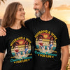 Custom T-shirt, Premium T-shirt, Hoodie - Personalized Summer Vacation And Travel Gifts For Husband And Wife, Him And Her, Cruise Lovers - Catch Us Cruising Into Forever