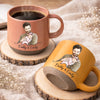 Custom Photo Printed Pottery Mug - Personalized Father's Day, Baby Shower, Gender Reveal Gifts For New Moms, New Dads, New Parents - Baby Coming Love Growing