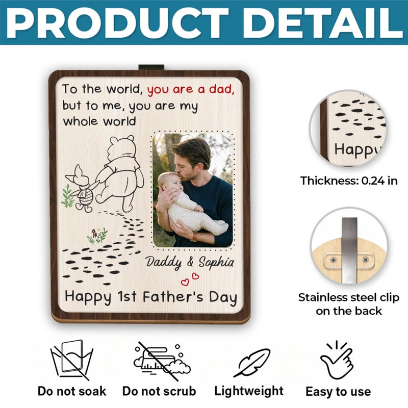 Custom Photo Car Visor Clip - Personalized Father's Day, Baby Shower, Gender Reveal Gifts For New Dads, New Grandpas - Every Drive, Every Memory