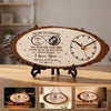 Custom Photo Rustic Wooden Clock - Personalized Anniversary Wedding Gifts For Husband And Wife, Him And Her - Every Second Belongs To Us