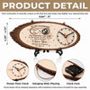 Custom Photo Rustic Wooden Clock - Personalized Anniversary Wedding Gifts For Husband And Wife, Him And Her - Every Second Belongs To Us