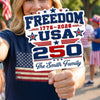 Custom Hand Fan - Personalized America 250th Anniversary Gifts For Mom, Dad, Brother, Sister, Kids - Happy 250th Birthday