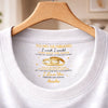Custom Inside Neck Print T-Shirt - Personalized Anniversary Wedding Gifts For Husband And Wife, Him And Her - His Daily Reminder Of Forever