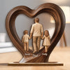 Custom 2-Layered Wooden Plaque - Personalized Father's Day Birthday Gifts For Dad, Grandpa - Thank You For Always Being There
