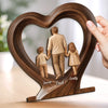 Custom 2-Layered Wooden Plaque - Personalized Father's Day Birthday Gifts For Dad, Grandpa - Thank You For Always Being There