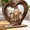 Custom 2-Layered Wooden Plaque - Personalized Father's Day Birthday Gifts For Dad, Grandpa - Thank You For Always Being There