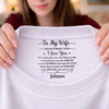 Custom Inside Neck Print T-Shirt - Personalized Anniversary Wedding Gifts For Husband And Wife, Him And Her - Tiny Message, Forever Feeling