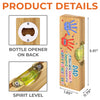 Custom Wooden Bottle Opener With Built-in Spirit Level - Personalized Father's Day Birthday Gifts For Dad, Grandpa - You Are Loved Beyond Measure