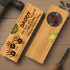 Custom Wooden Bottle Opener With Built-in Spirit Level - Personalized Father's Day Birthday Gifts For Dad, Grandpa - Dad’s Love Leads The Way