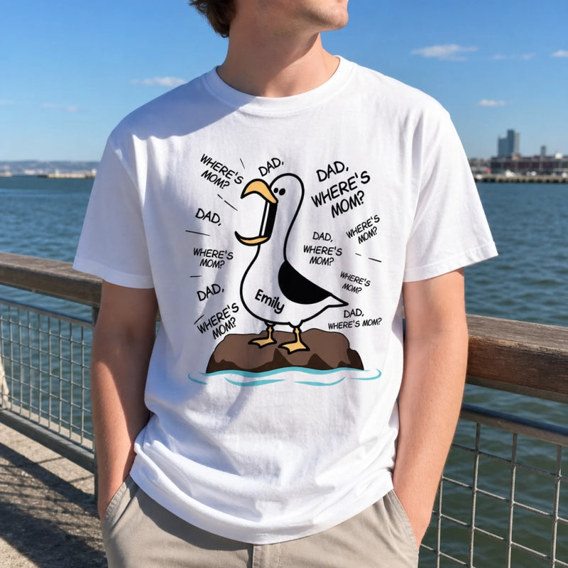 Custom Unisex T-shirt, Premium T-shirt, Hoodie - Personalized Funny Father's Day Gifts For Dad, Grandpa - Dad Gull Energy Only