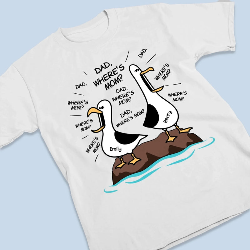 Custom Unisex T-shirt, Premium T-shirt, Hoodie - Personalized Funny Father's Day Gifts For Dad, Grandpa - Dad Gull Energy Only