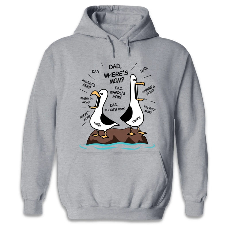 Custom Unisex T-shirt, Premium T-shirt, Hoodie - Personalized Funny Father's Day Gifts For Dad, Grandpa - Dad Gull Energy Only