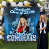 Custom Photo Backdrop - Personalized Graduation Gifts For Him, Her - Celebrating Big Dreams