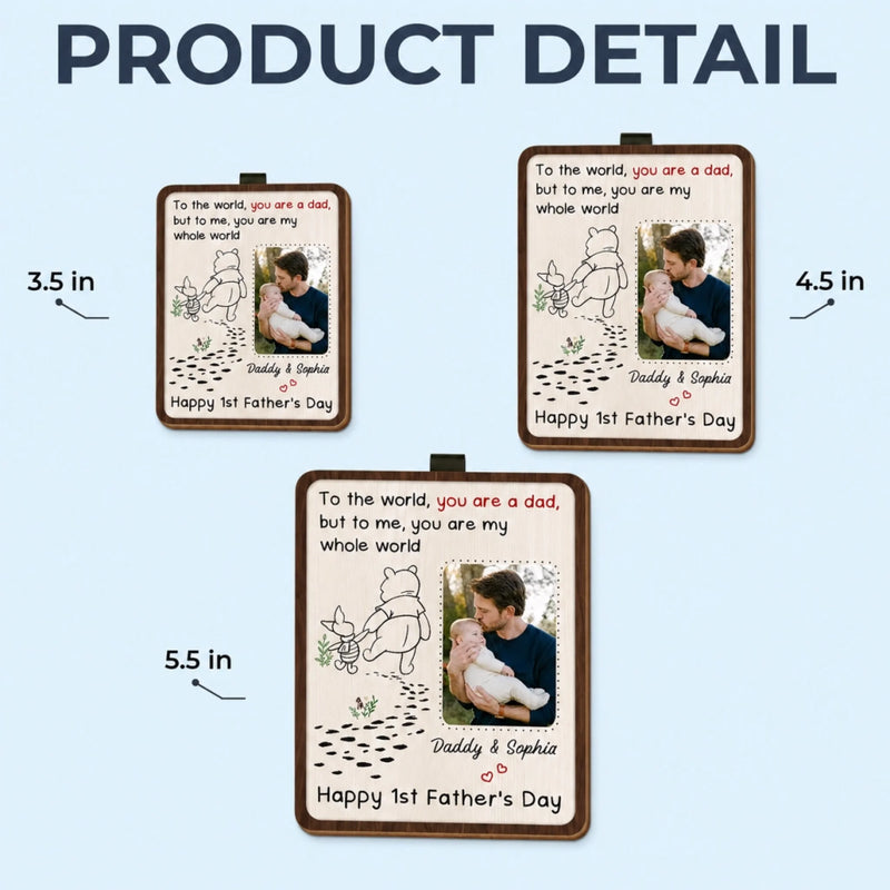 Custom Photo Car Visor Clip - Personalized Father's Day, Baby Shower, Gender Reveal Gifts For New Dads, New Grandpas - Every Drive, Every Memory