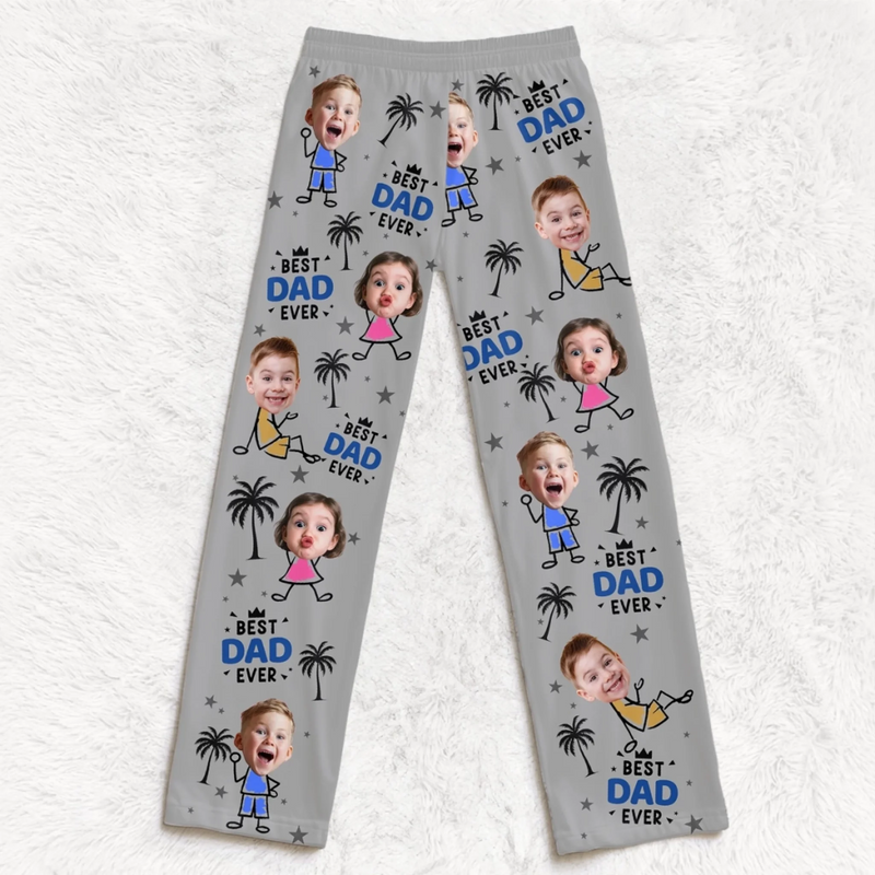 Custom Photo Pajama Pants - Personalized Father's Day Birthday Gifts For Dad, Grandpa - Dad’s Love Means Everything