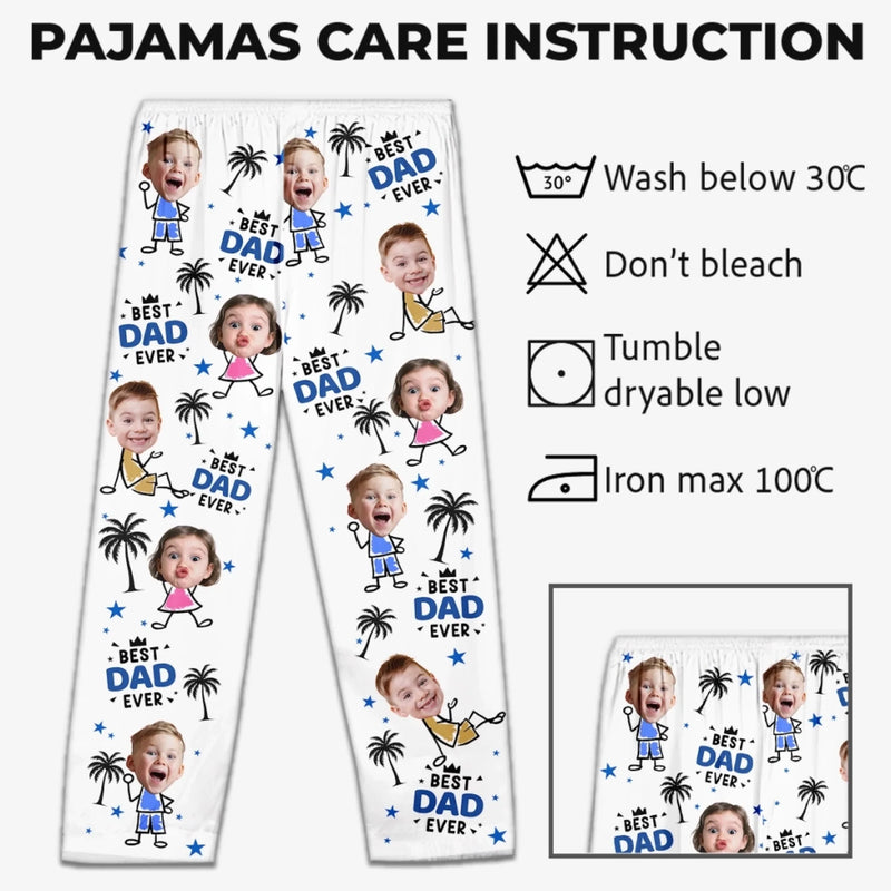 Custom Photo Pajama Pants - Personalized Father's Day Birthday Gifts For Dad, Grandpa - Dad’s Love Means Everything