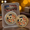 Custom Commemorative Keepsake Coin - Personalized America 250th Anniversary Father's Day Gifts For Dad, Grandpa - The Man, The Myth, The Dad