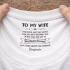 Custom Inside Neck Print T-Shirt - Personalized Anniversary Wedding Gifts For Husband And Wife, Him And Her - Her Favorite Grumpy Guy