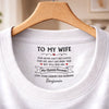 Custom Inside Neck Print T-Shirt - Personalized Anniversary Wedding Gifts For Husband And Wife, Him And Her - Her Favorite Grumpy Guy
