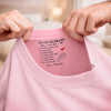 Custom Inside Neck Print T-Shirt - Personalized Anniversary Wedding Gifts For Husband And Wife, Him And Her - A Little Message With Forever Meaning