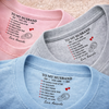 Custom Inside Neck Print T-Shirt - Personalized Anniversary Wedding Gifts For Husband And Wife, Him And Her - A Little Message With Forever Meaning