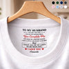 Custom Inside Neck Print T-Shirt - Personalized Anniversary Wedding Gifts For Husband And Wife, Him And Her -  His Daily Dose Of Love