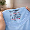 Custom Inside Neck Print T-Shirt - Personalized Anniversary Wedding Gifts For Husband And Wife, Him And Her -  His Daily Dose Of Love