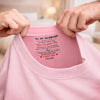 Custom Inside Neck Print T-Shirt - Personalized Anniversary Wedding Gifts For Husband And Wife, Him And Her -  His Daily Dose Of Love