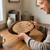 Custom Rustic Wooden Clock - Personalized Anniversary Wedding Gifts For Husband And Wife, Him And Her - Happy Anniversary, Forever Edition