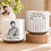 Custom Photo Printed Pottery Mug - Personalized Father's Day, Baby Shower, Gender Reveal Gifts For New Moms, New Dads, New Parents - Tiny Hands, Biggest Love