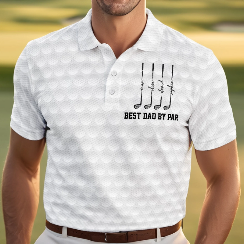Custom All Over Print Polo Shirt - Personalized Father's Day Birthday Golf Gifts For Dad, Grandpa - Enjoy Every Shot